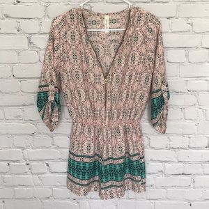 Lovely Day Zipper Romper